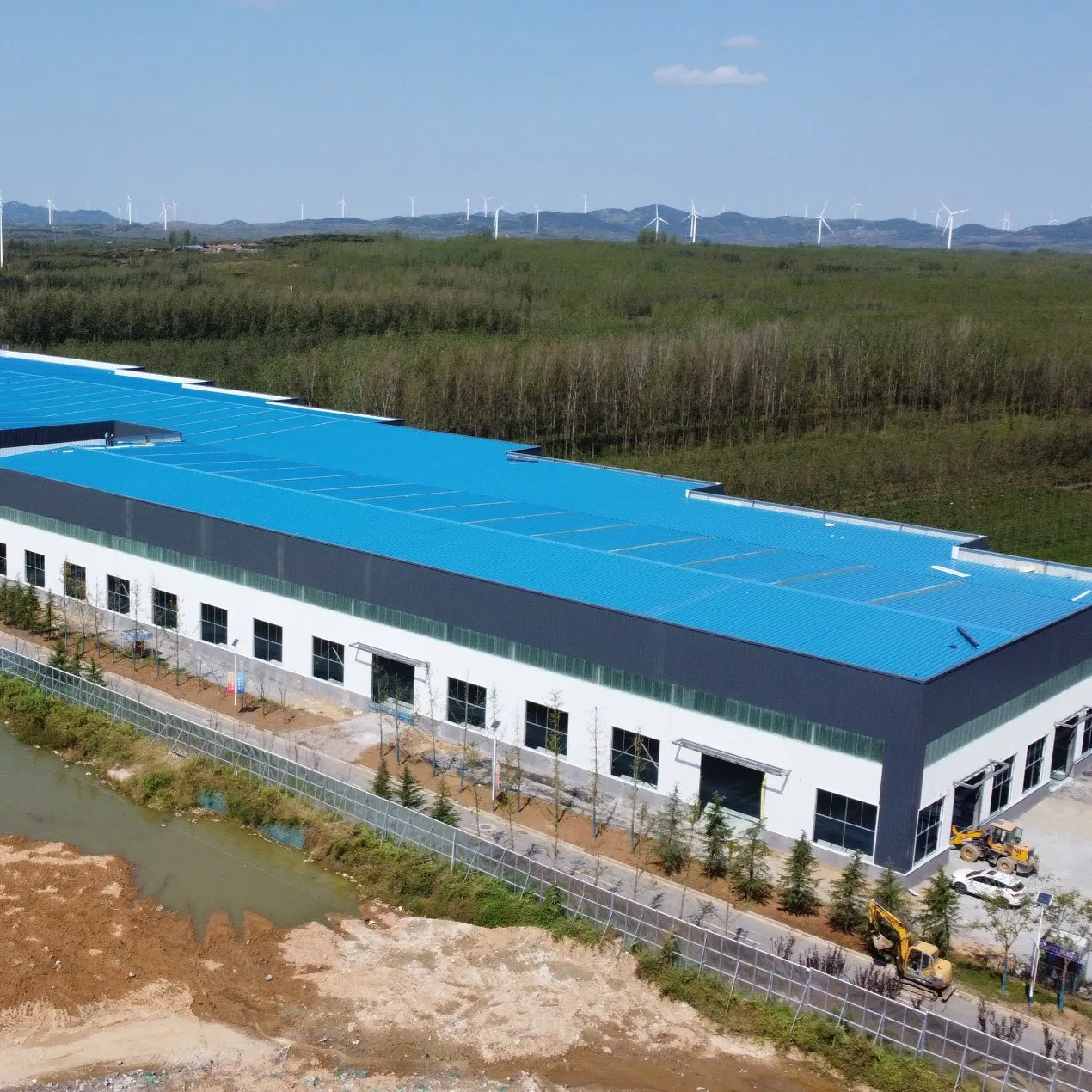 ASTM A36 Q355b Zincato Resistente Agli Agenti Atmosferici Capannone Con Telaio Portale