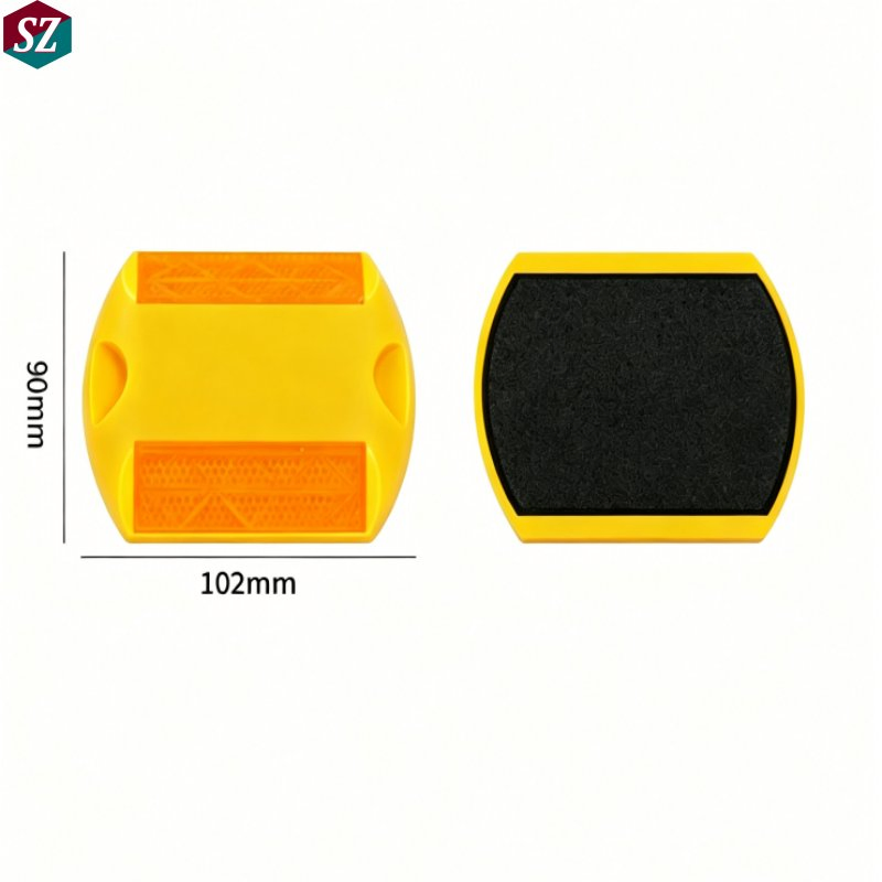Segnalatore stradale in plastica riflettente a doppia faccia ad alta visibilità per la sicurezza stradale