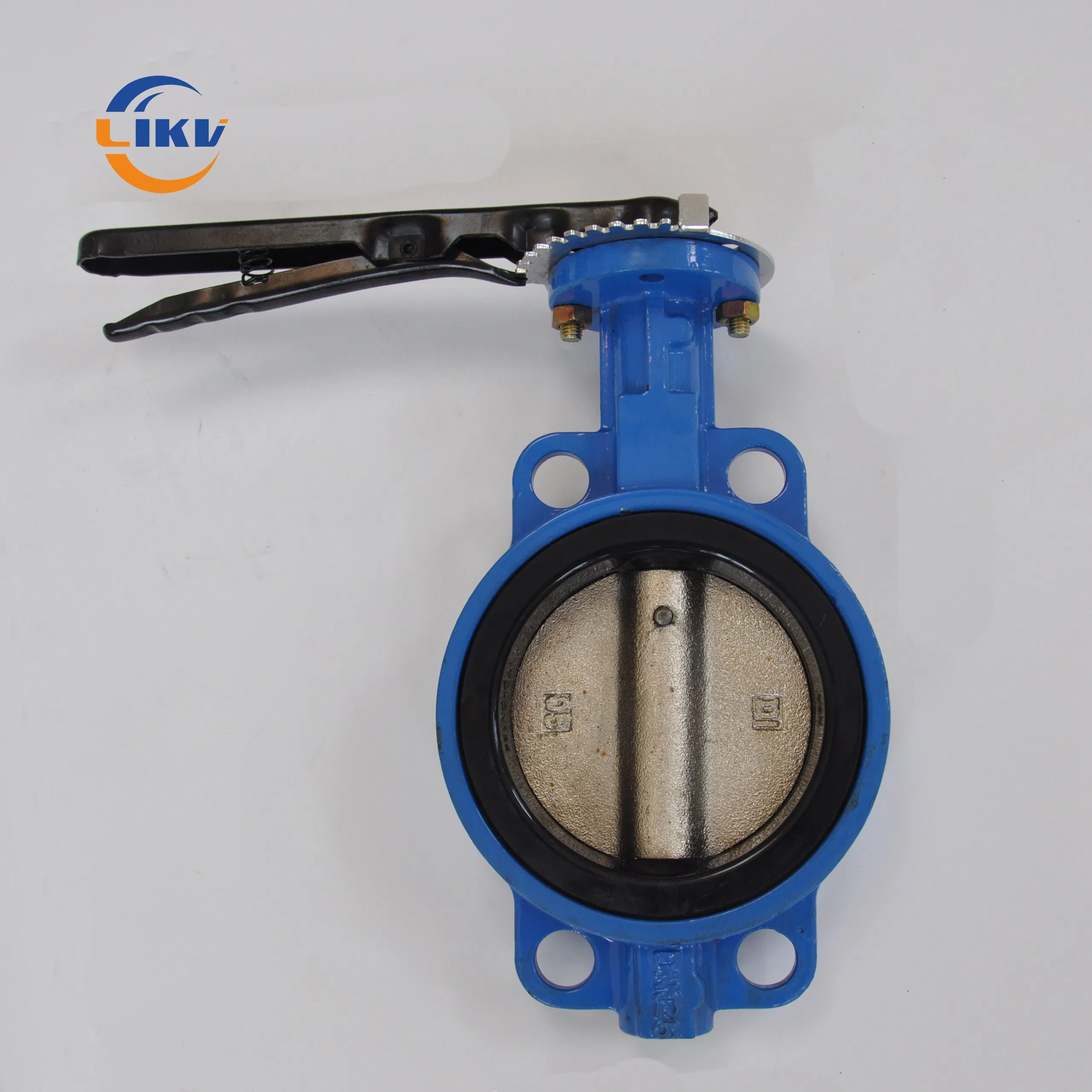Manual 4 Inch Casting Iron Wafer Connection Butterfly Valve for Water