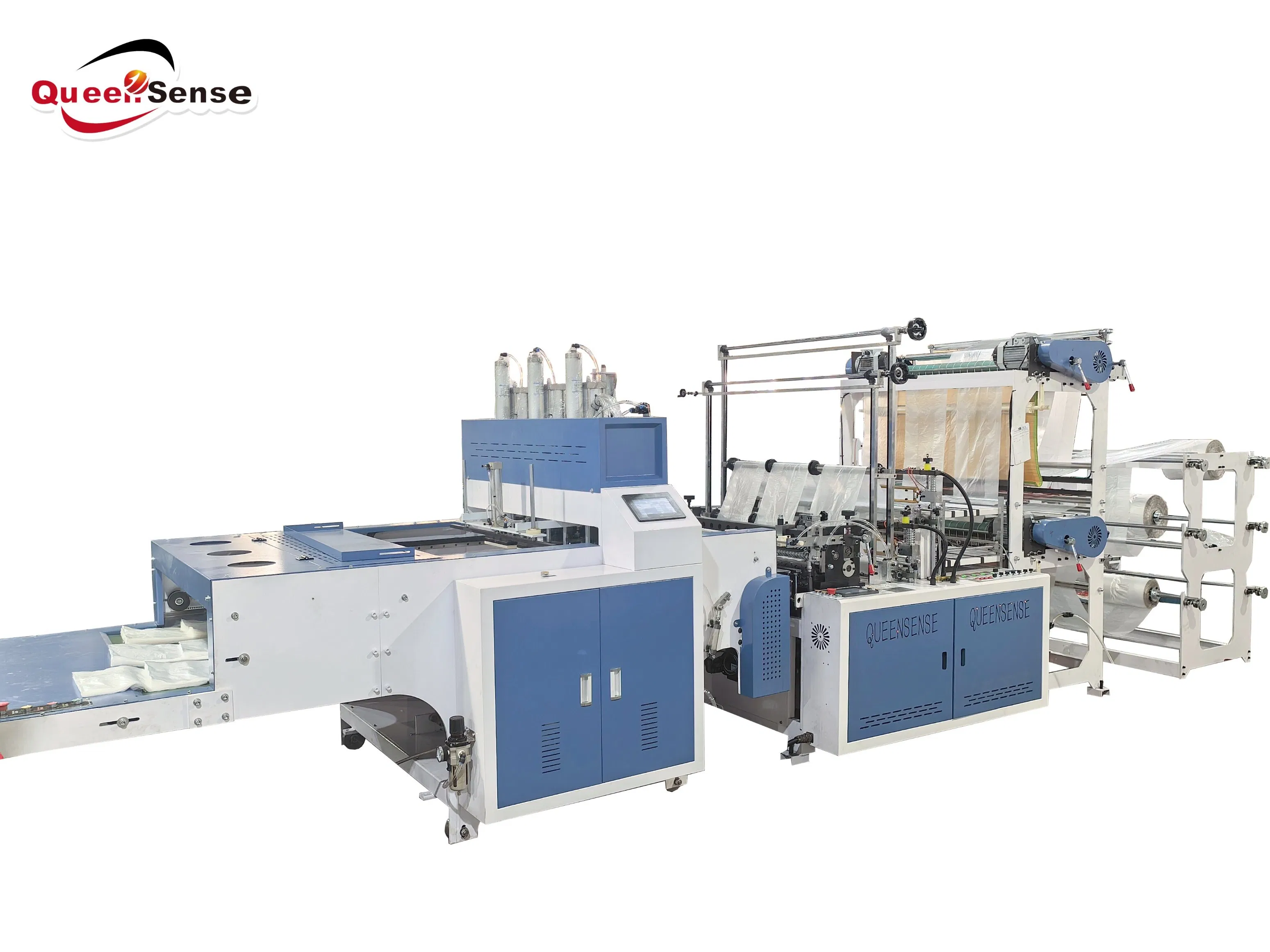 SHXJ-E1200 High-Productive Six Lines Cold Cutting Plastic T-Shirt Bag Making Machine
