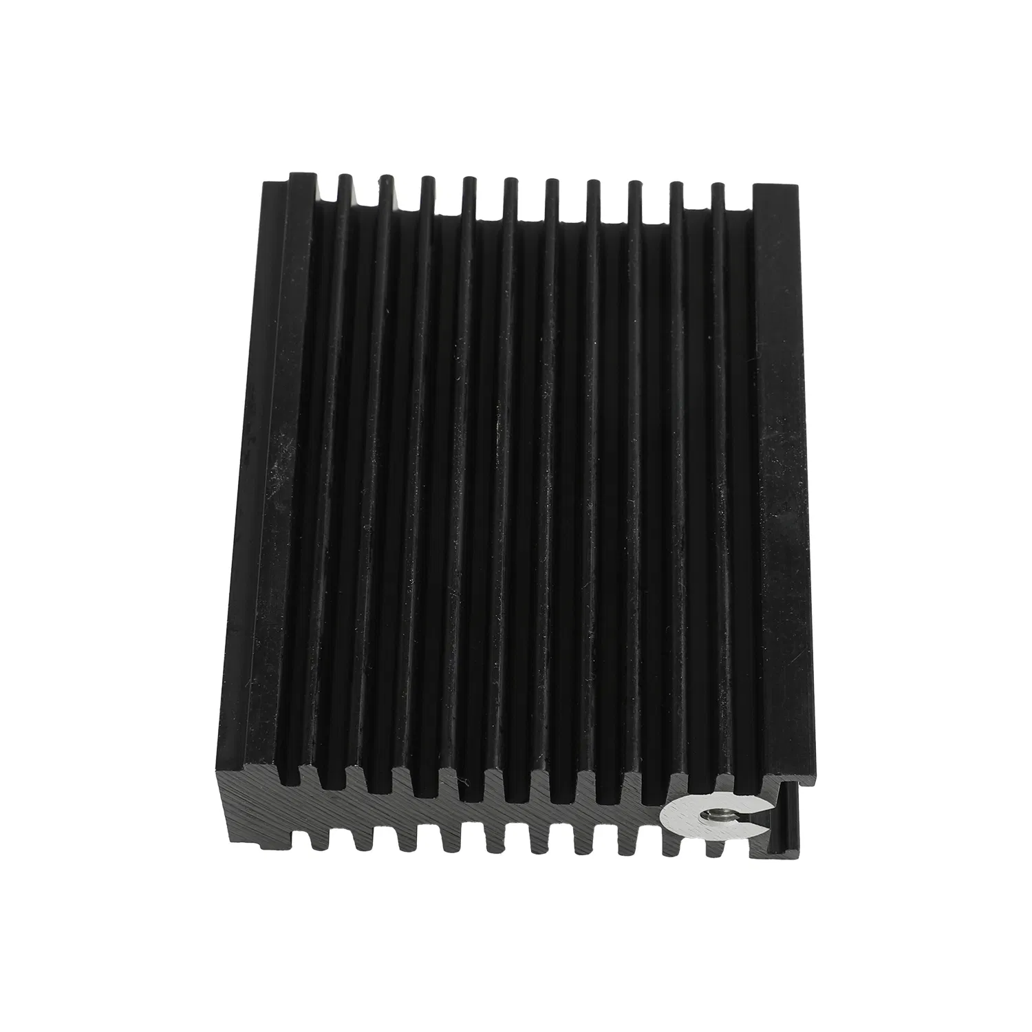 Set-top box elettronico raffreddamento dissipatore di calore in alluminio fresatura CNC lavorazione foratura dissipatori di calore in alluminio con anodizzazione nera