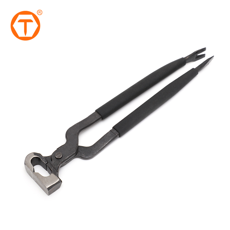 Heavy Duty Hoof Nipper Farrier Tool Trimmer Cutter Carpenter Pincers Multi-Functional Nipper Pliers with Plastic Grips