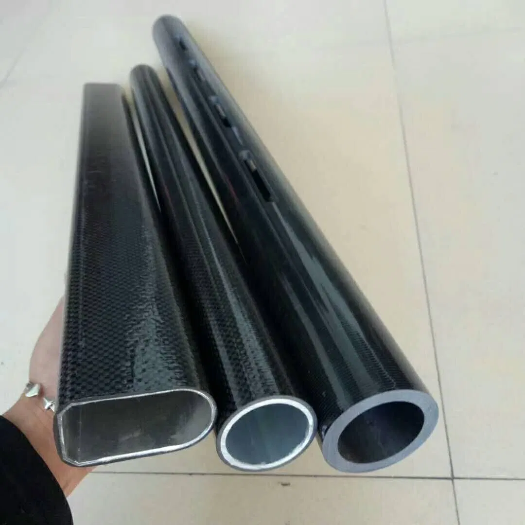 Carbon Round Tube - Twill Weave, Temperature Resistant, Glossy Finish