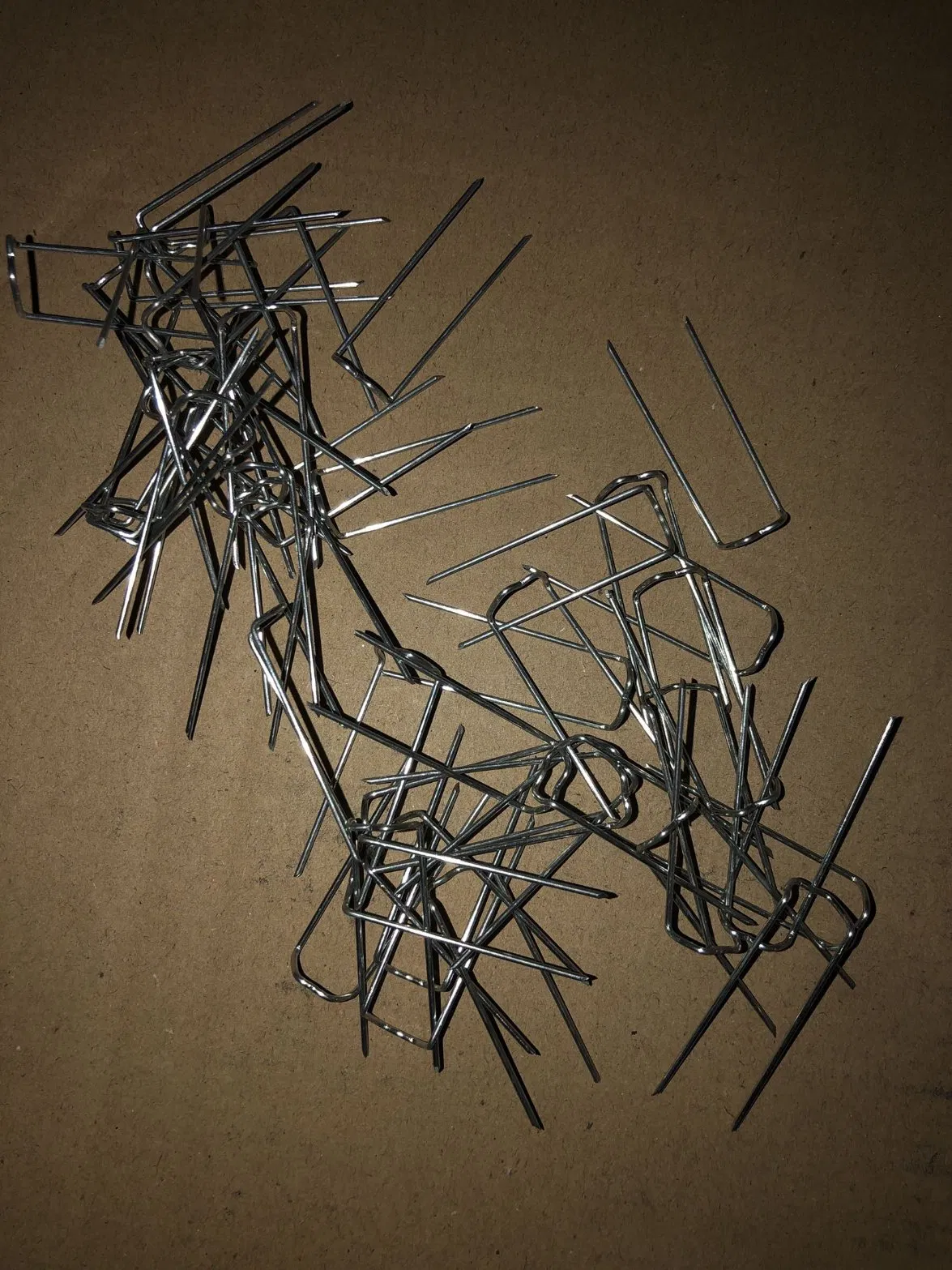Clavijas de acero brillante para musgo, alfileres alemanes