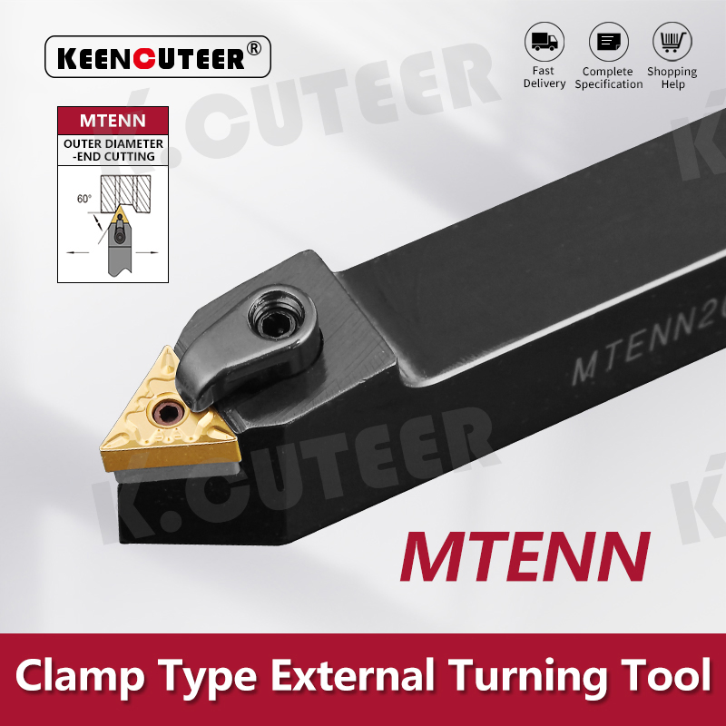 Porte-outil de tournage extérieur TNMG16 plaquettes carbure MTENN outils de coupe pour tour