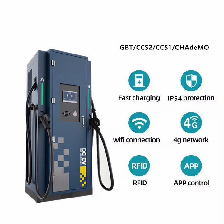 Caricatore rapido DC da 120kW GBT CCS2 CCS1 CHAdeMO per auto EV