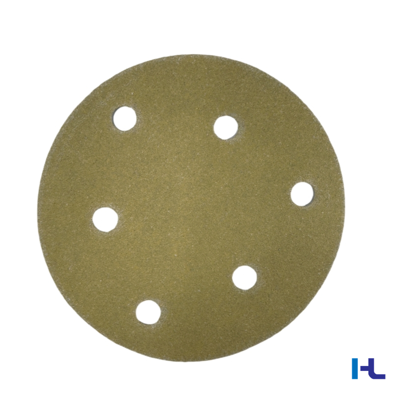 150mm 6inch 8-Hole Yellow Hook&Loop Sand Abrasive Ceramic Sanding Disc Like 3m 236u