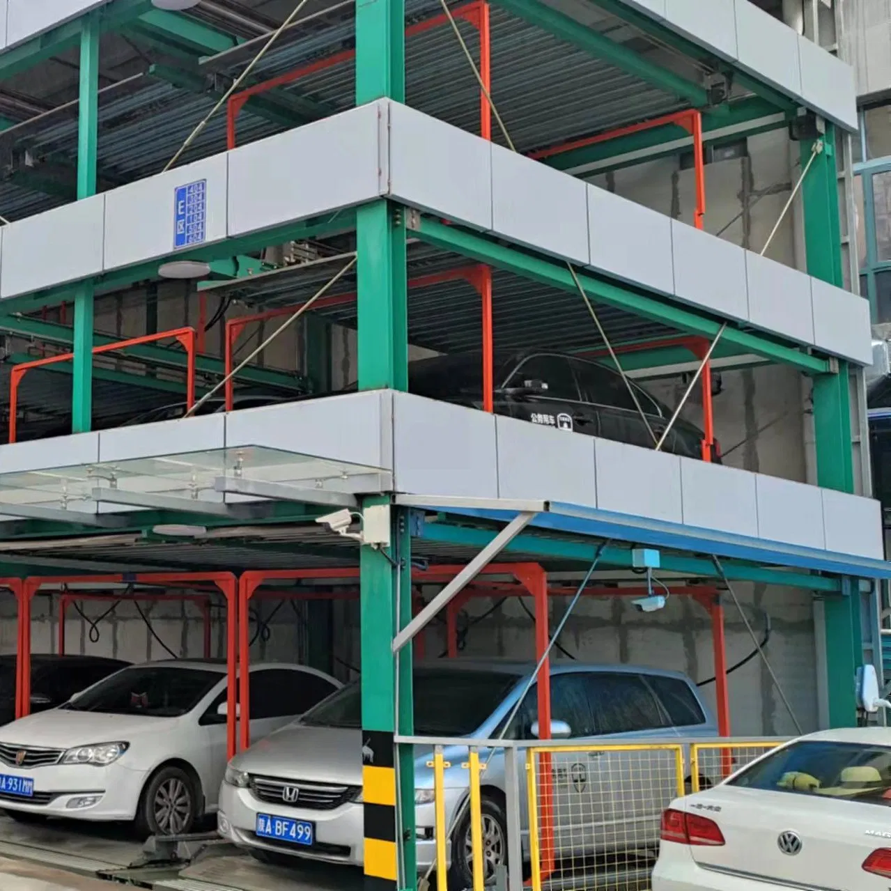 Automatic Galvanized Steel Smart Parking Lift Horizontal Vertical Car Parking System for Shopping Mall