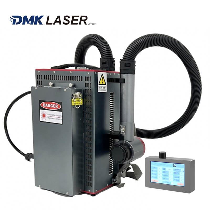 DMK Portable 300W Pulse Laser Cleaning Machine Backpack Type Fiber Laser Cleaner for Rust Removal