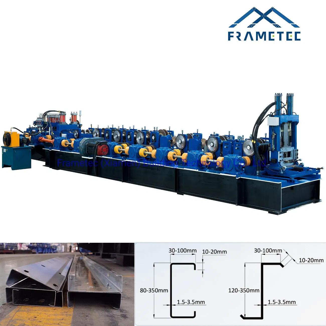 Automatische CZ-Pfetten-Walzprofilmaschine mit Schnellwechselsystem
