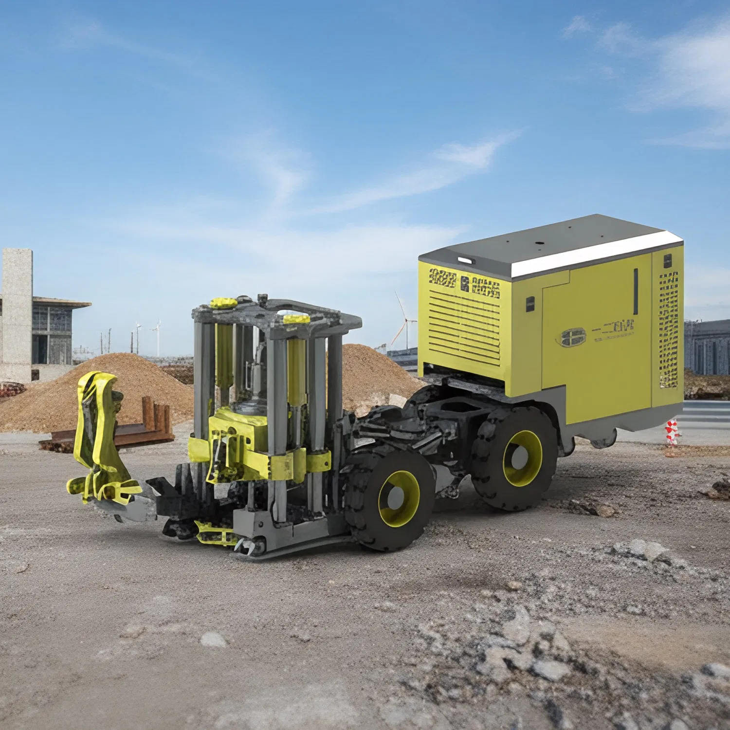 AT-2000T Small Raise Boring Rig Crawler Self-Propelled Mining Tunnel Ventilation Shaft Drilling Machine