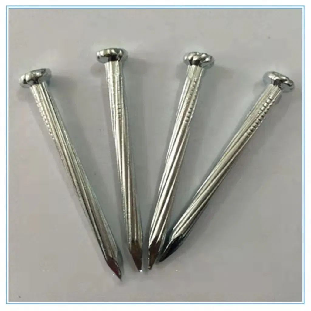 Electro Galvanized Angular Spiral Shank Steel Concrete Nail
