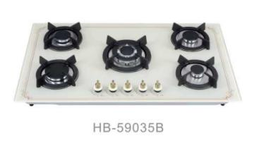 New Model 5 Burner White Built-in Gas Hob Gas Stove Gas Cooker