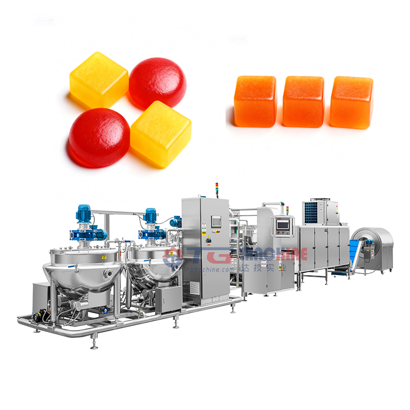 Ligne de production entièrement automatique de bonbons gélifiés Équipement de dépôt de bonbons gommeux