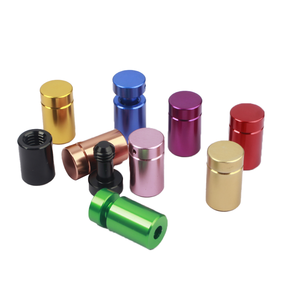 Fashion Color Titanium Stainless Steel Tube Handrail 316 Round Glass Railing Spacers Standoffs Sets