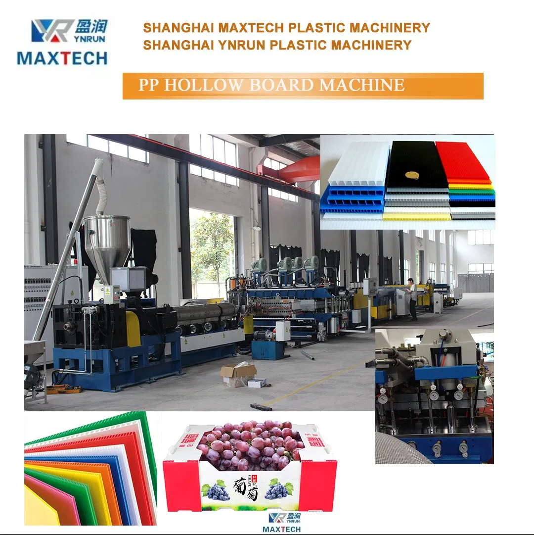Corrugated PP Cartonplast Sheet Making Production Machine for PP Hollow Sheet, PP Core Flute Board