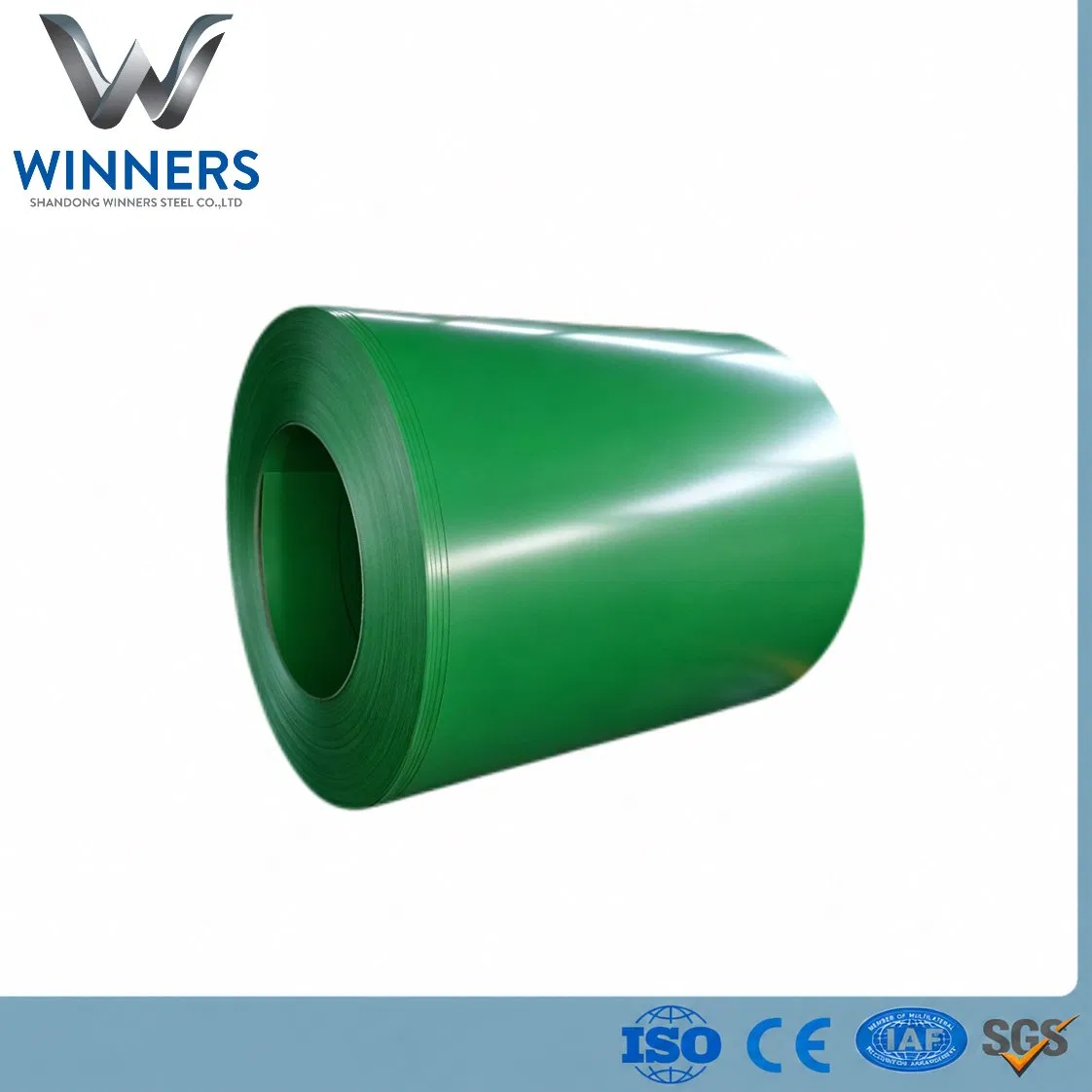 Bobina in acciaio zincato preverniciato, rivestita a colori, anticorrosione PPGI Z20-Z275g 0,10-1,3 mm 600-1600 mm per materiali da costruzione e coperture