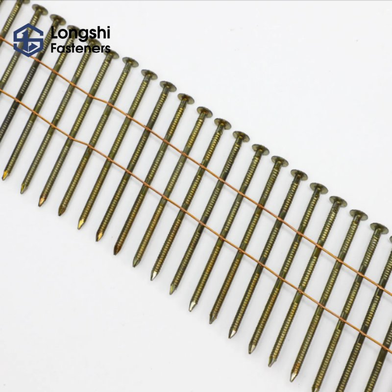 1 3/4" Coil Roofing Nail Galvanized Steel Common Nail with Smooth Shank 3 1/4" Galvanized Ring Shank Pallet Coil Nail Common Wire Nail