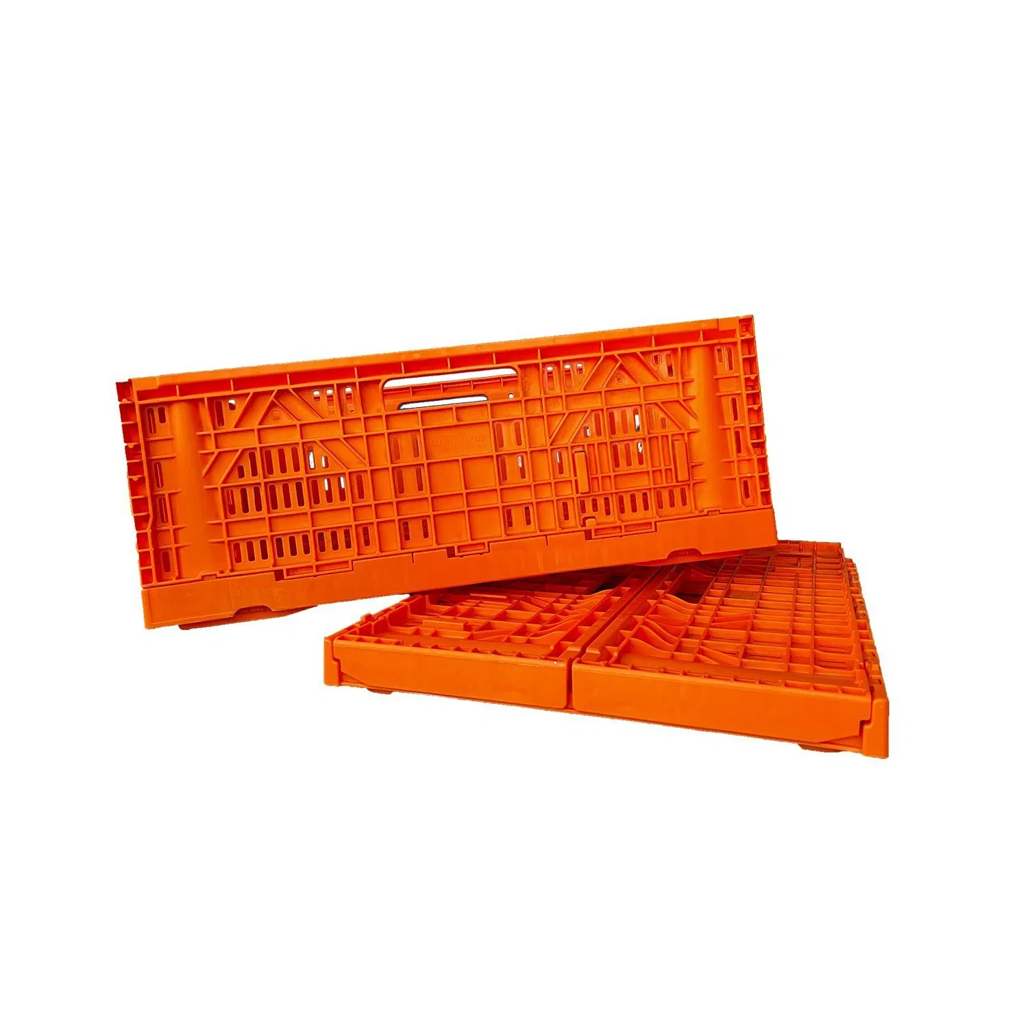 Foldable Virgin HDPE Plastic Storage Crate Fruit Transport Turnover Basket