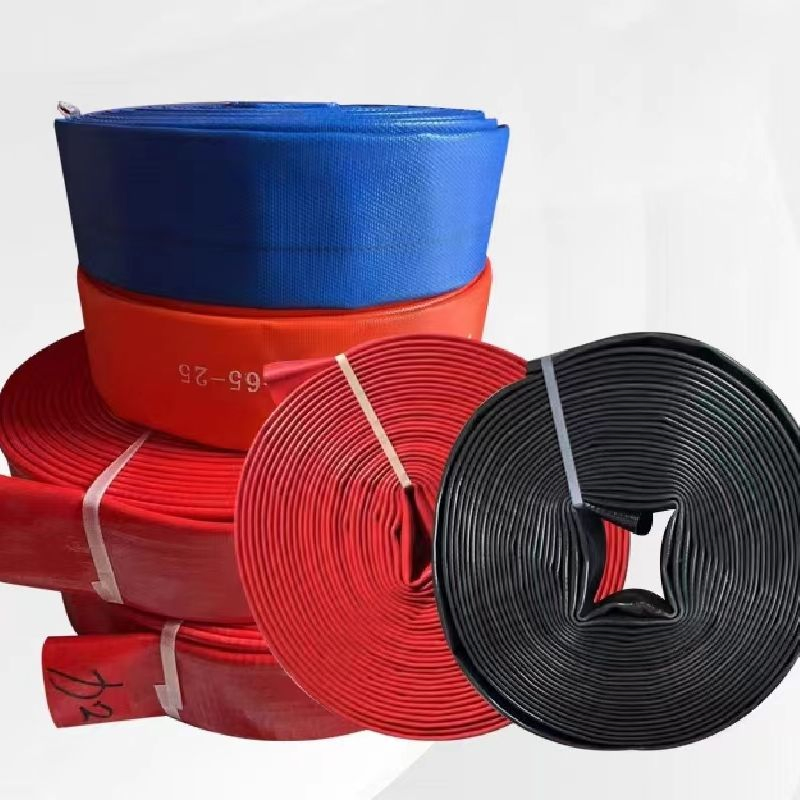 Tubo piatto in PVC espandibile da 2 pollici per irrigazione agricola, tubo per pompa dell'acqua, tubo piatto in PVC resistente ai raggi UV da 2 4 8 pollici