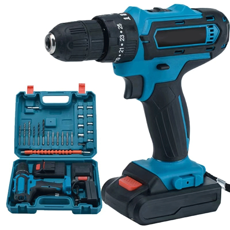 Professional 500W Industrial Wireless Electric Drill with Brushless Motor and 2.0ah Battery