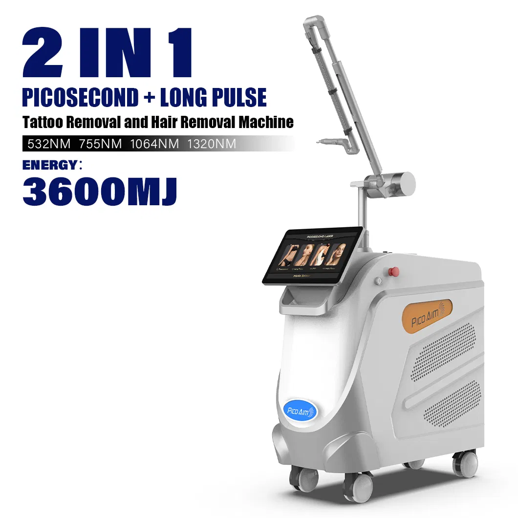 Machine d'épilation par refroidissement Tec picoseconde avec lampe unique et double tige, détatouage indolore au laser Pico
