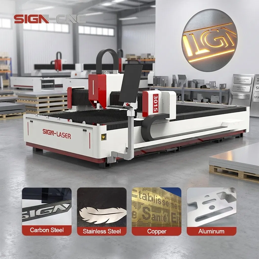 Fiber Metal Laser Cutting Machine for Industrial Sheet Metal Manufacturing