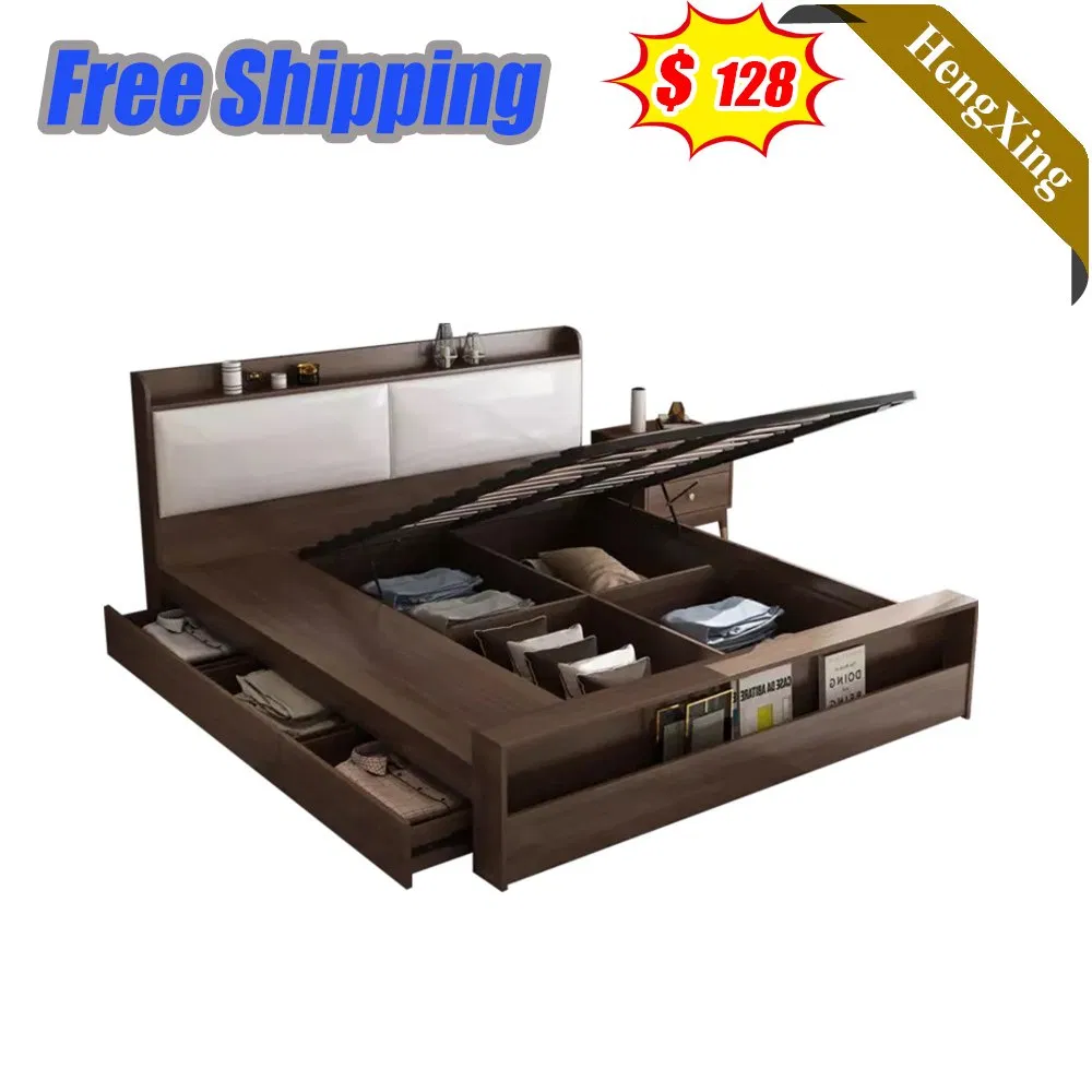Modern Hotel Living Room Home Bedroom Furniture Set Mattress Storage Cabinet Sofa Single Double King Bedroom Bed