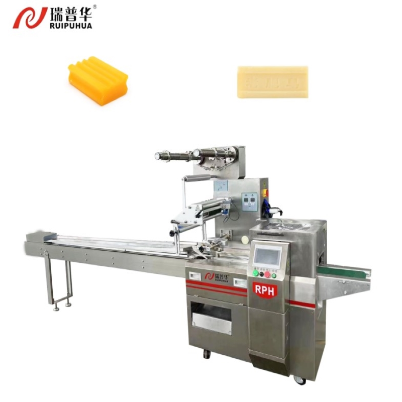Horizontal Solid Soap Flow Wrapping Machine Bar Soap Slab Soap Pillow Packaging Machine