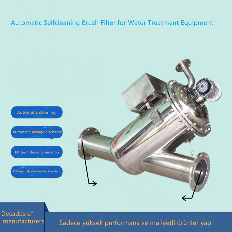 Filtre à brosse autonettoyant automatique pour le traitement des eaux usées
