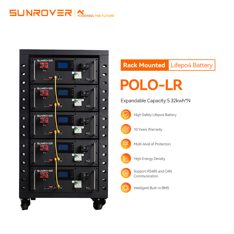 Rack Mounted 5kWh LiFePO4 Lithium Battery for Solar Energy Storage