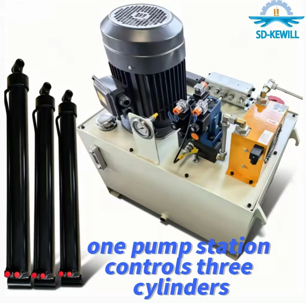 Hydraulic Power Unit with Three-Phase for Equipment 380V/220V 4-30L/Min 3/4/6/8 Hydraulic Cylinders
