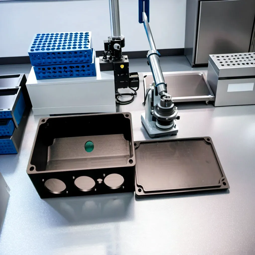 Scatola di stoccaggio in alluminio CNC premium