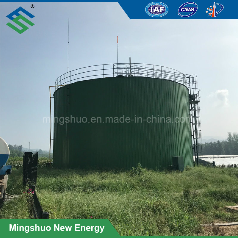 Собранный метантенк для биогазовой установки Ecpc