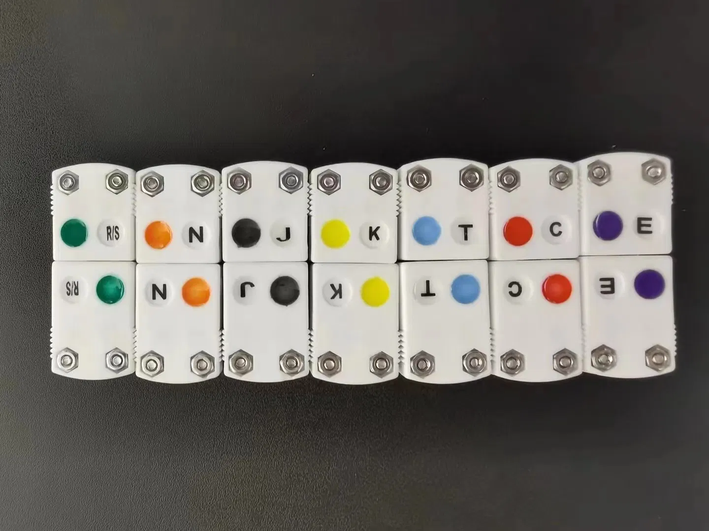 Male and Female Ceramic Plastic Thermocouple Connector Type J K