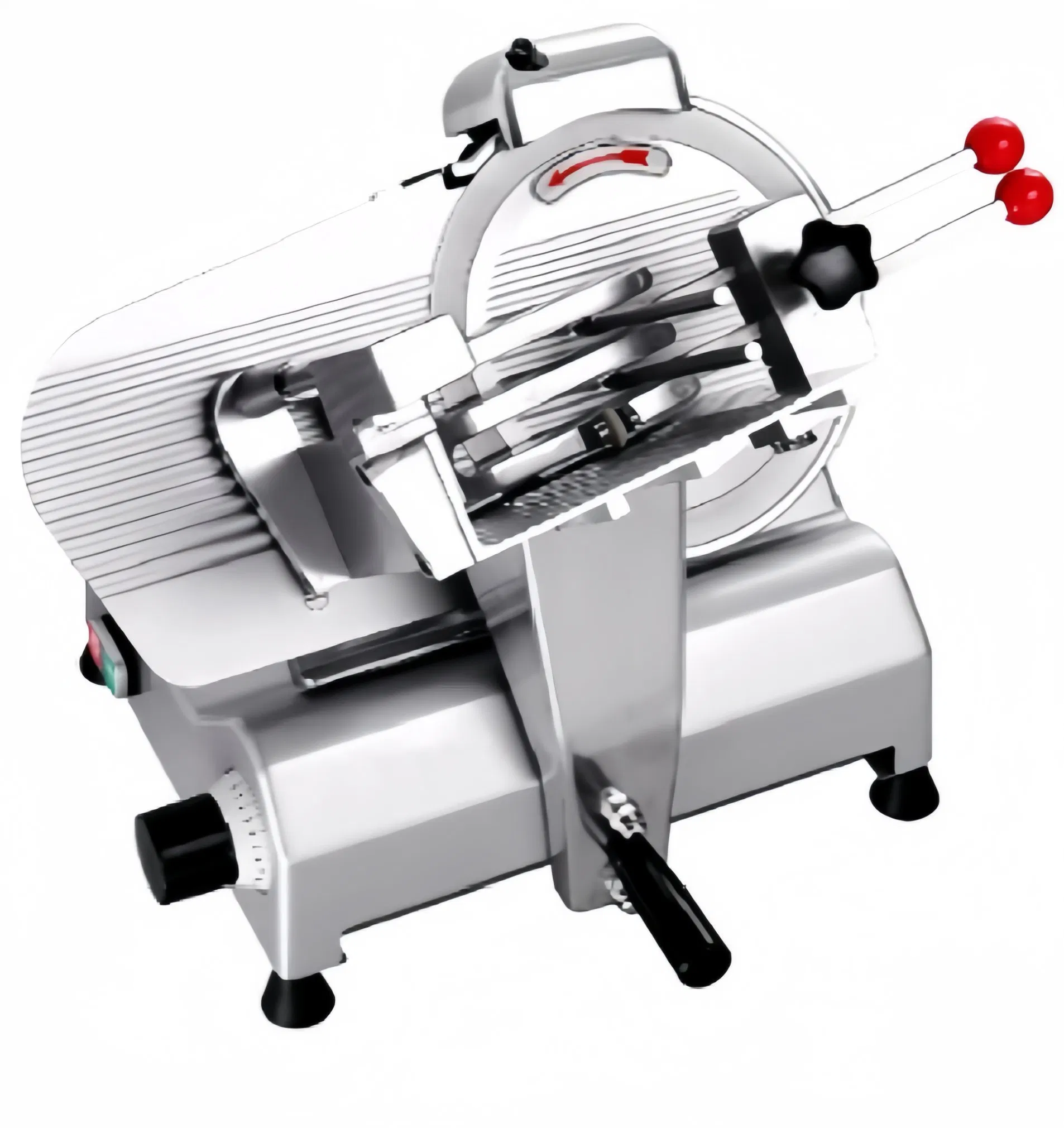 10 Inch Semi-Automatic Frozen Meat Slicer Three Fork Type Electric Lamb Beef Slicing Machine for Household and Commercial Kitchen Use
