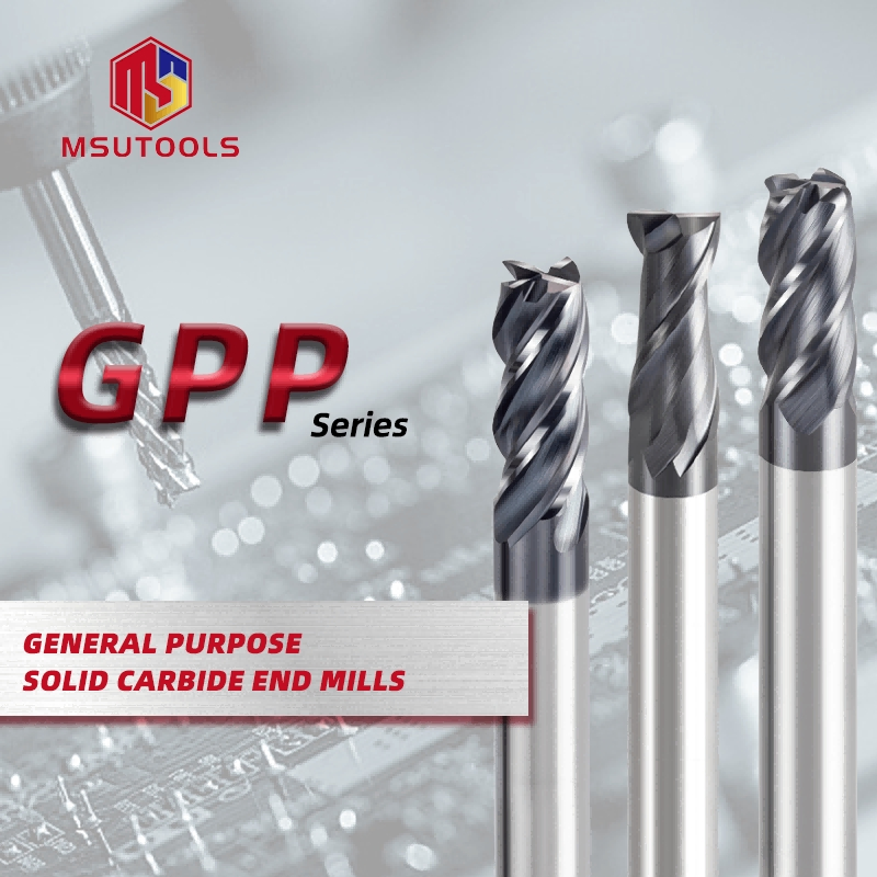 High Efficiency Universal Cemented Carbide Ball Nose / Corner Radius / Flat End Mill for Carbon Steel Alloy Steel Cast Iron Milling