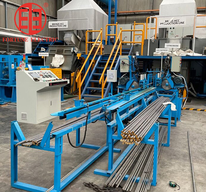 Fxm-1000 High Productivity Horizontal Continuous Casting Line for Brass Rods