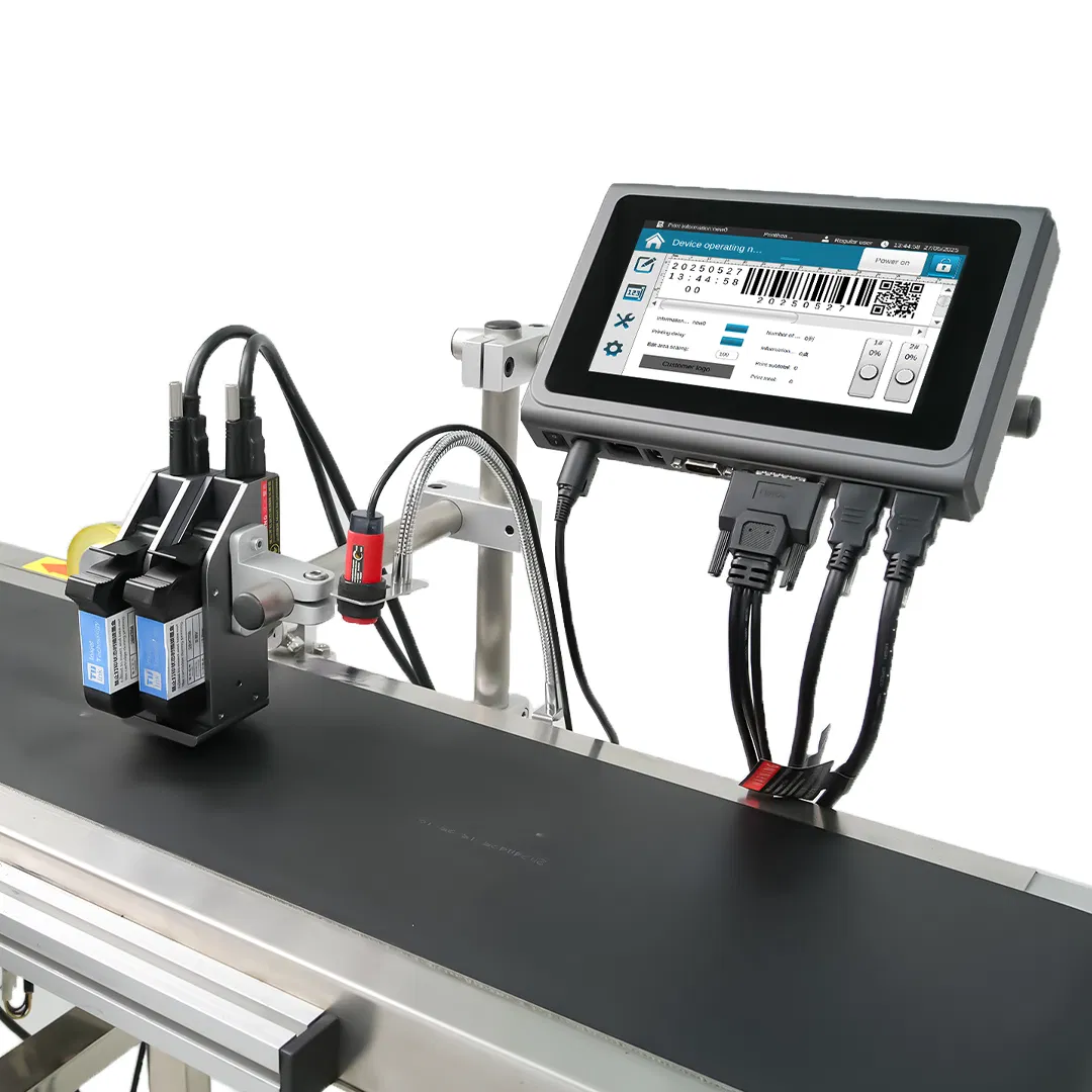 Docod T200e Online Thermal Industrial Inkjet Printer 12.7mm Tij Expiry Date Barcode Coding Machine for Food Package
