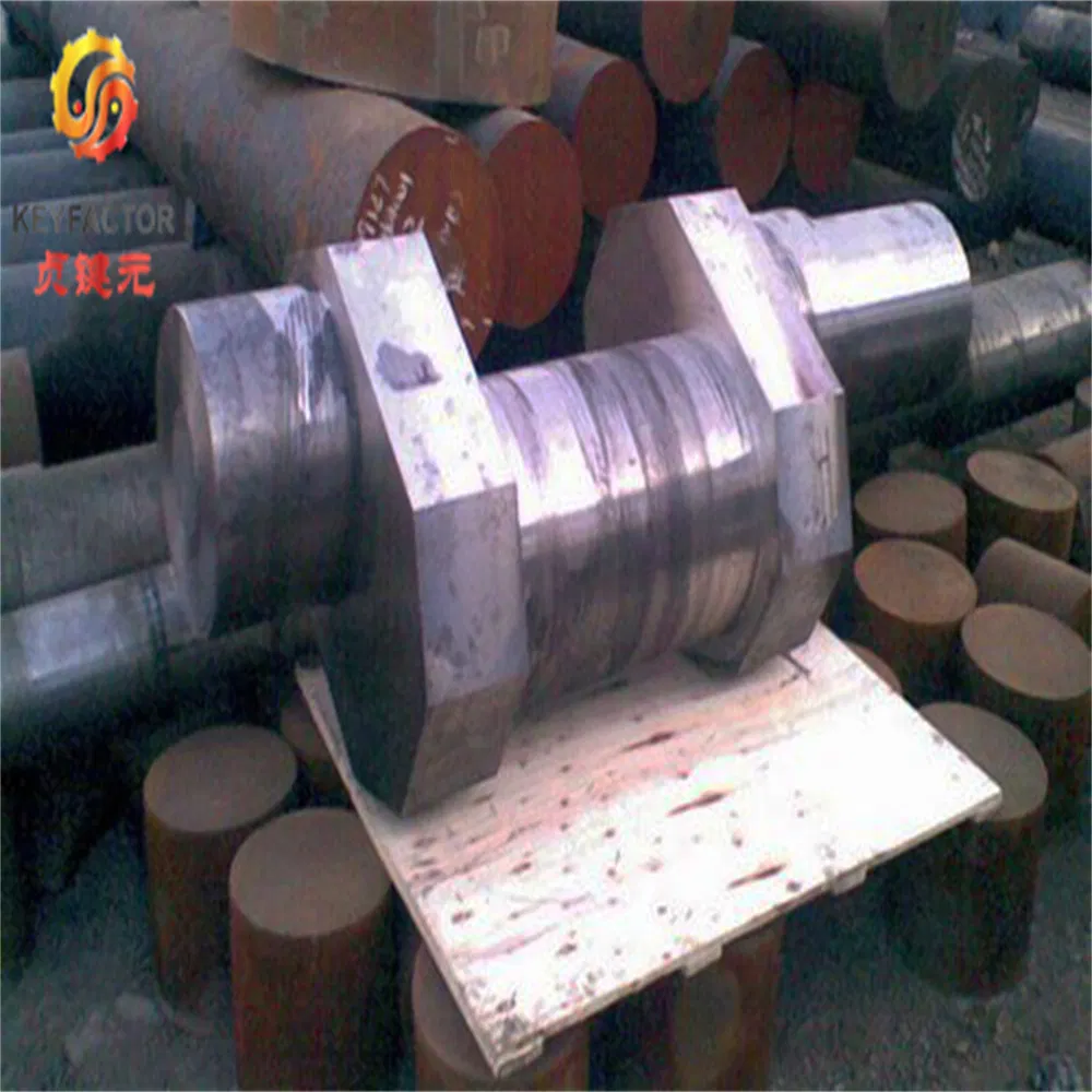 Open Forged Crankshaft and CNC Machined Metal Forging Precision Casting Parts for Excavator, Tractor, Crane, Automobile and Industrial Machinery