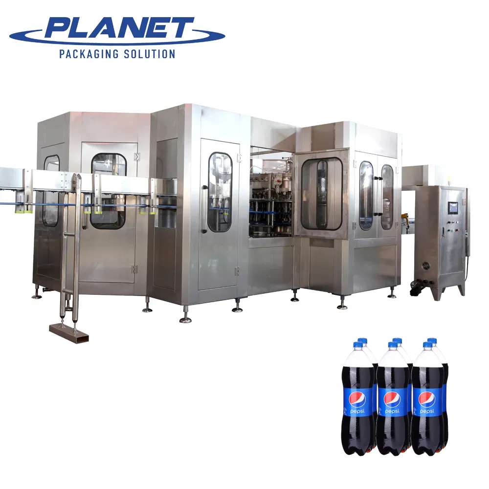 Soda and Carbonated Drink Bottling Machine, Soda Water Bottle Water Juice Filling Machine