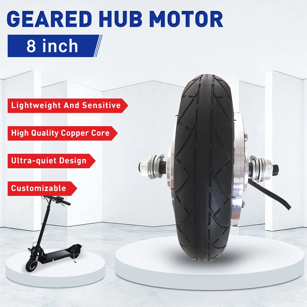 Lunyee 24-48V 250-350W 8 Inch Electric Scooter Hoverboard BLDC Hub Motor Wheel