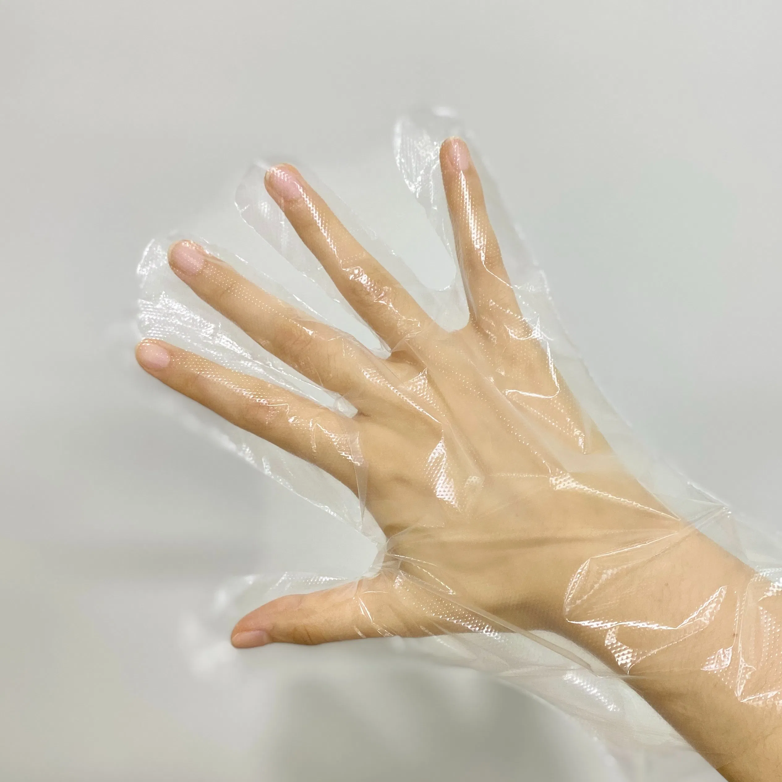 Guanti in Polietilene Trasparenti Senza Polvere per la Sicurezza