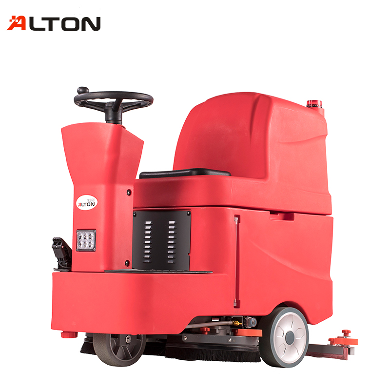 Balayeuse industrielle commerciale, équipement de nettoyage de sol automatique à conduire sur batterie électrique, nettoyeur automatique professionnel pour centre commercial
