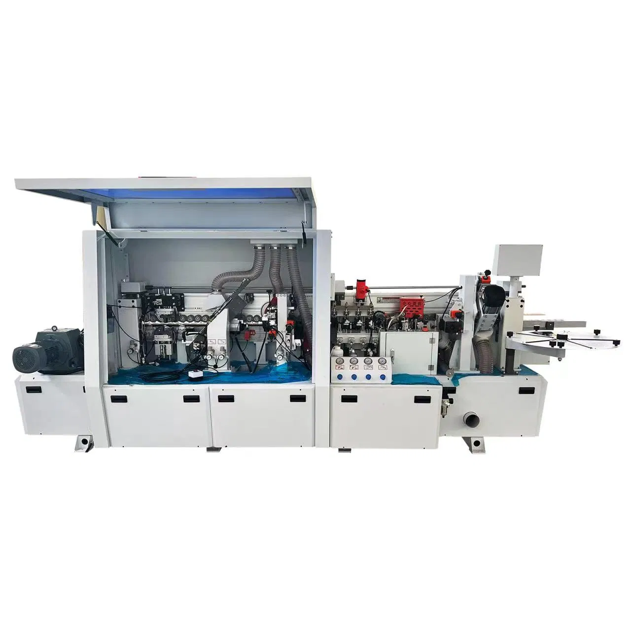 Customized 45 Degree Straight Bevel Automatic Edge Banding Machine Straight Edge Bander with Trimmer Single Phase
