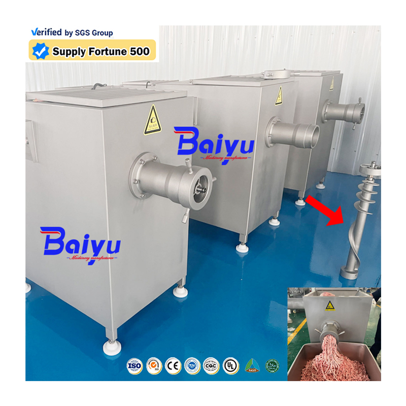 Baiyu kommerzielle elektrische Fleischwolf mit langlebigem Getriebe für Restaurant Fabrik