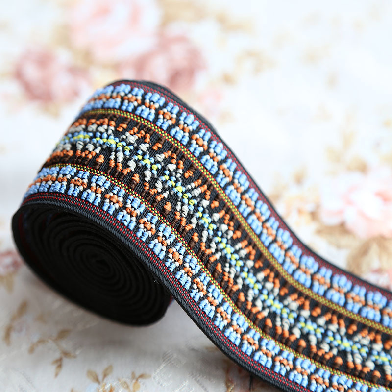 Ethnic Style Jacquard Elastic Band Clothing Accessory