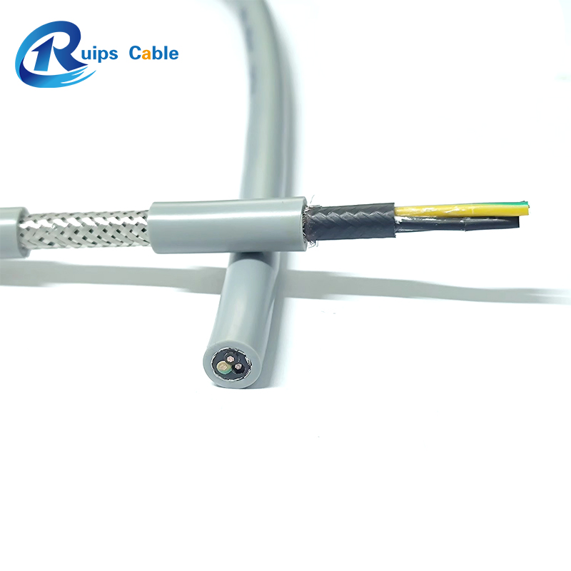H05vvc4V5-K Oil Resistant Instrumentation Flexible Cable with Copper Braiding for Industry and Machinery