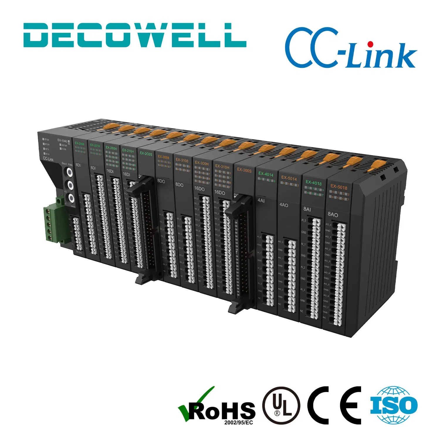 IO Module for PLC Control Applications Supporting CC-Link Communication Protocol