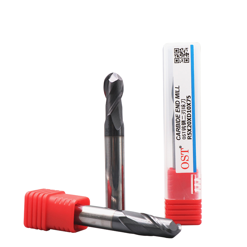 UNT High-Performance Solid Carbide HRC45 Ball Nose End Mill for Precision Milling